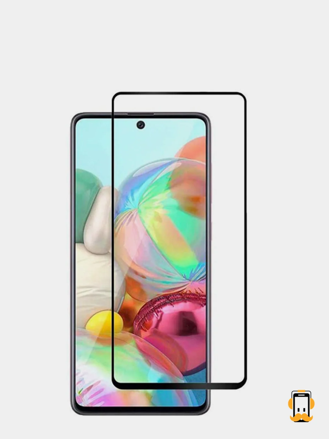 Черный защитное стекло для Samsung Galaxy A71, A72, A73 (Самсунг Галакси А71, А72, А73)