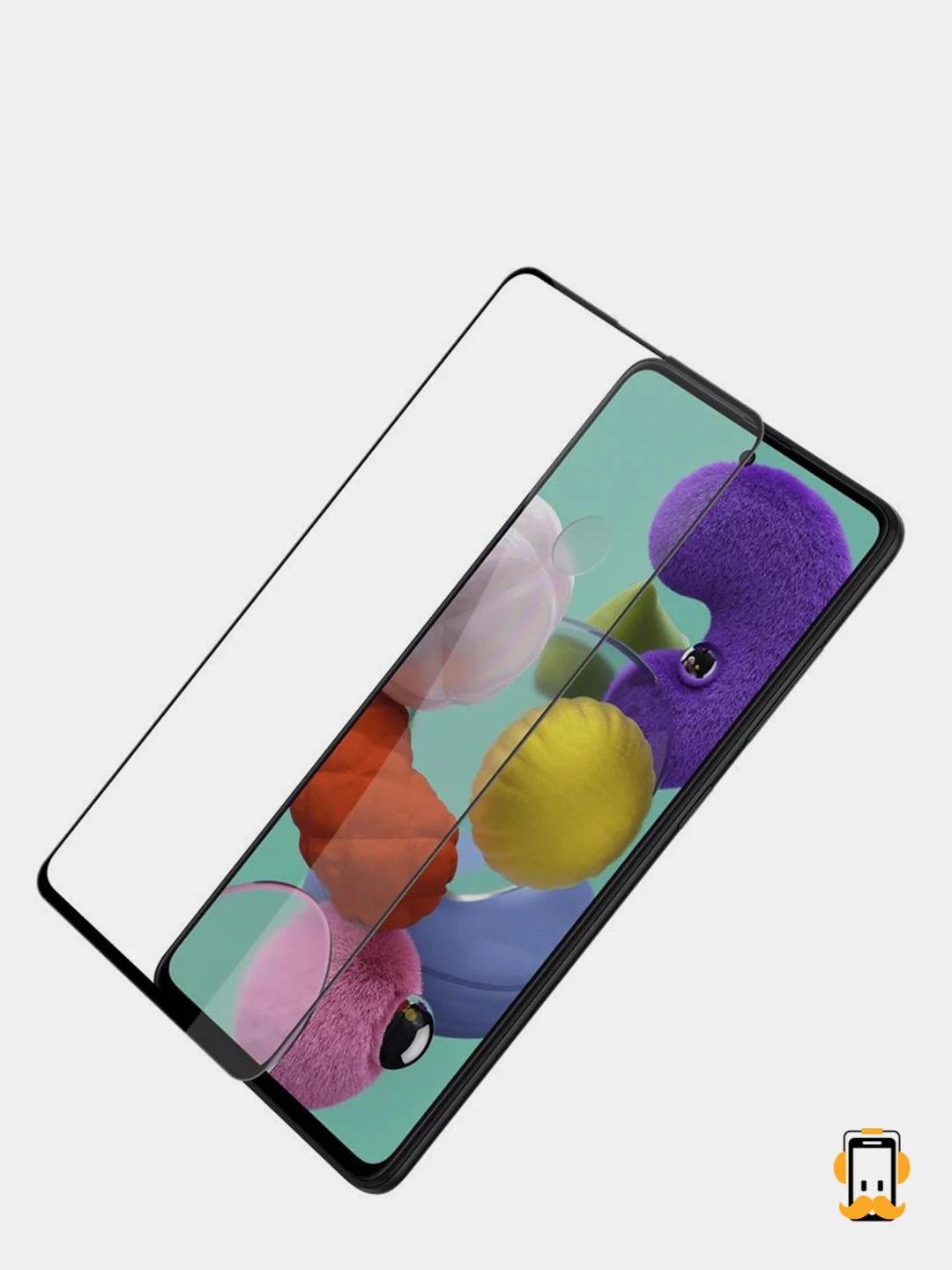 Черный защитное стекло для Samsung Galaxy A71, A72, A73 (Самсунг Галакси А71, А72, А73)