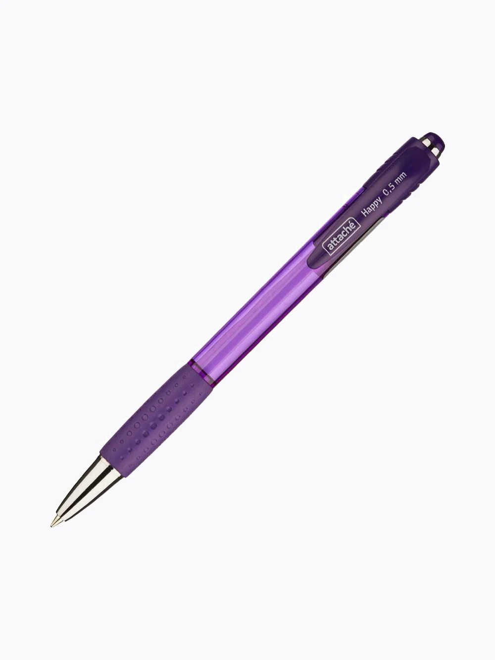 Фиолетовый ручка шариковая Attache Happy,фиолетовый корпус,цвет чернил-синий