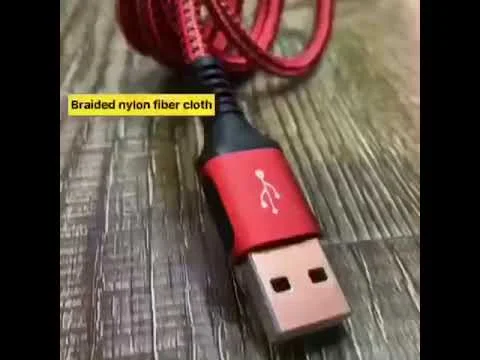 Красный кабель Micro-USB CC-78 Moxom, металлическая пружина, СС-81, ткань, для Андроид