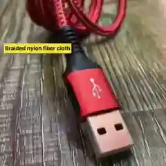 Красный кабель Micro-USB CC-78 Moxom, металлическая пружина, СС-81, ткань, для Андроид