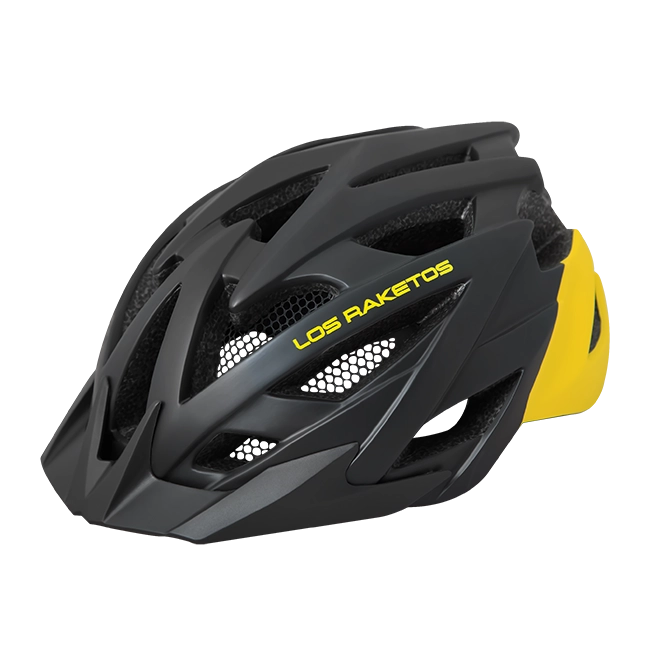 Шлем LOSRAKETOS RAPID Black Yellow со съемным козырьком, S/M