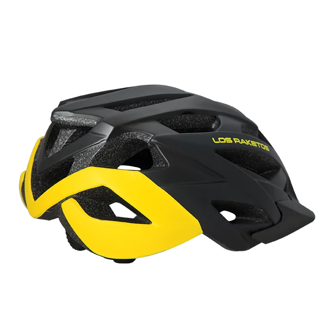 Шлем LOSRAKETOS RAPID Black Yellow со съемным козырьком, S/M
