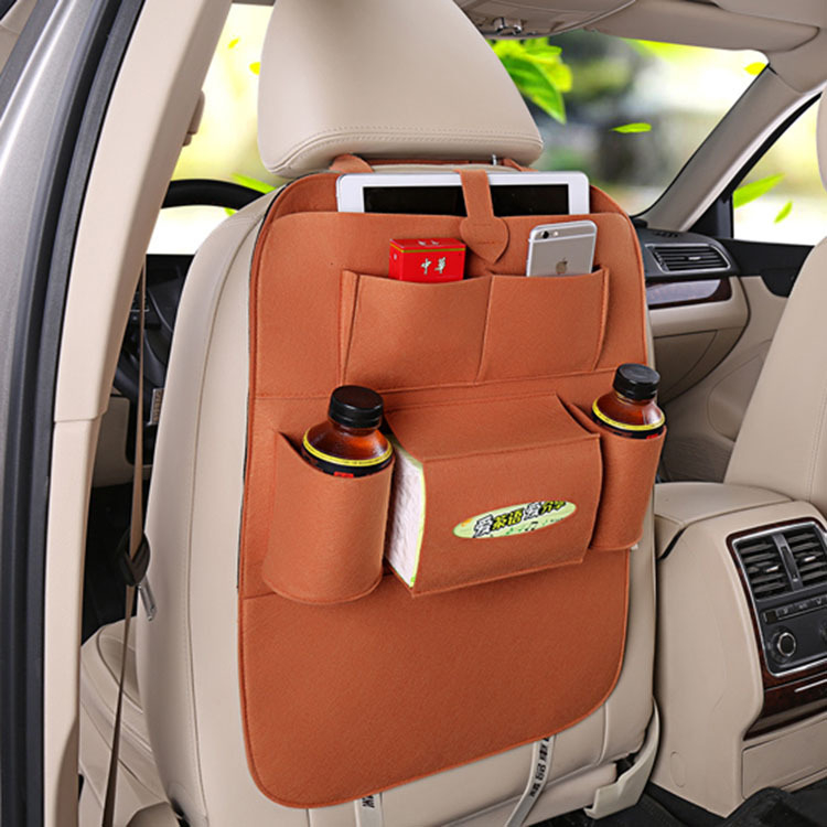 Автомобильный органайзер car backseat Organizer коричневый