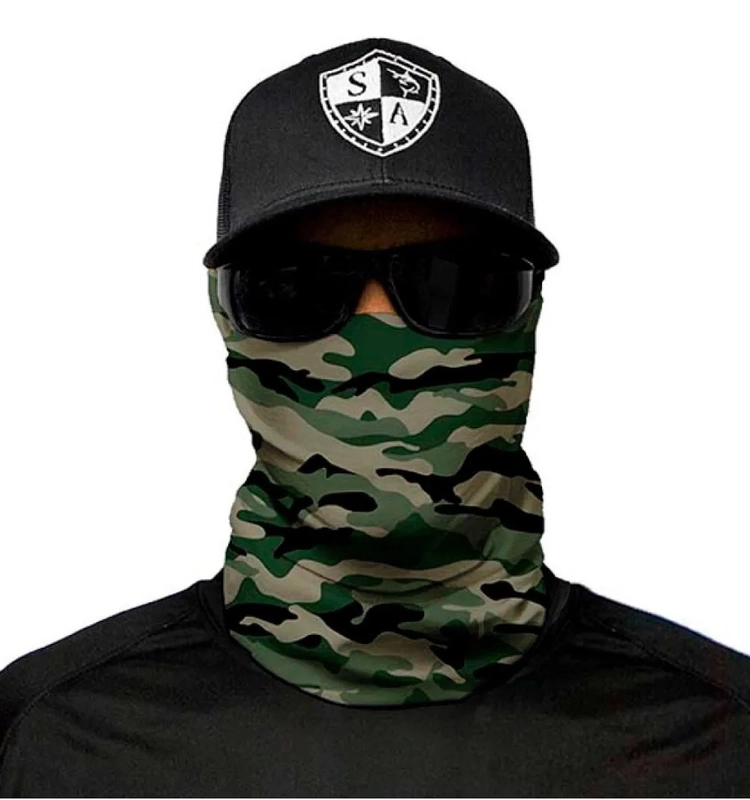 Шарф маска SA Co. GREEN MILITARY CAMO