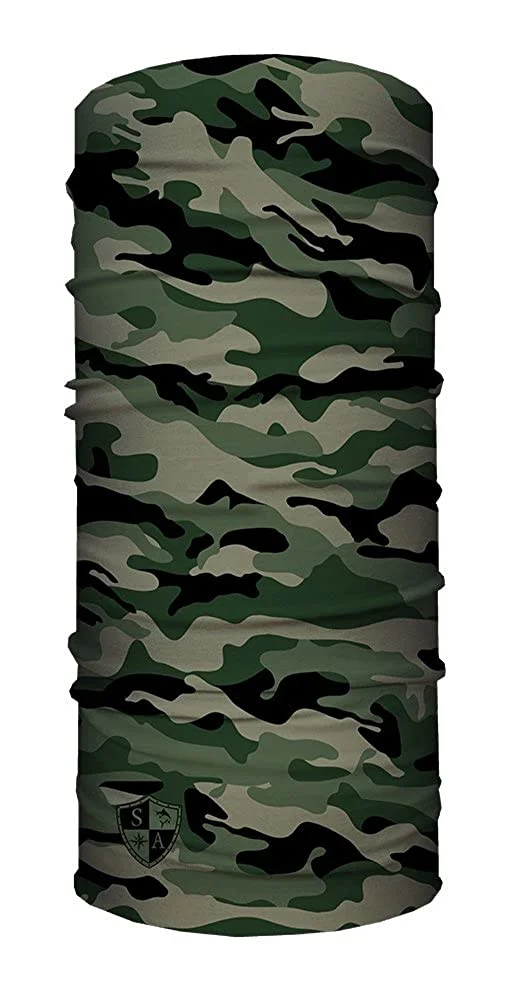 Шарф маска SA Co. GREEN MILITARY CAMO