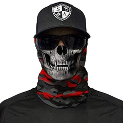 Шарф маска SA Co.Fire Red Military Skull
