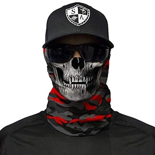 Шарф маска SA Co.Fire Red Military Skull