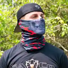 Шарф маска SA Co.Fire Red Military Skull