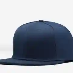 Синий бейсболка молодежная Snapback, прямой широкий козырек