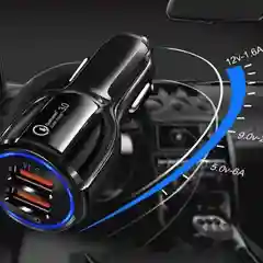 Белый автомобильное зарядное устройсво