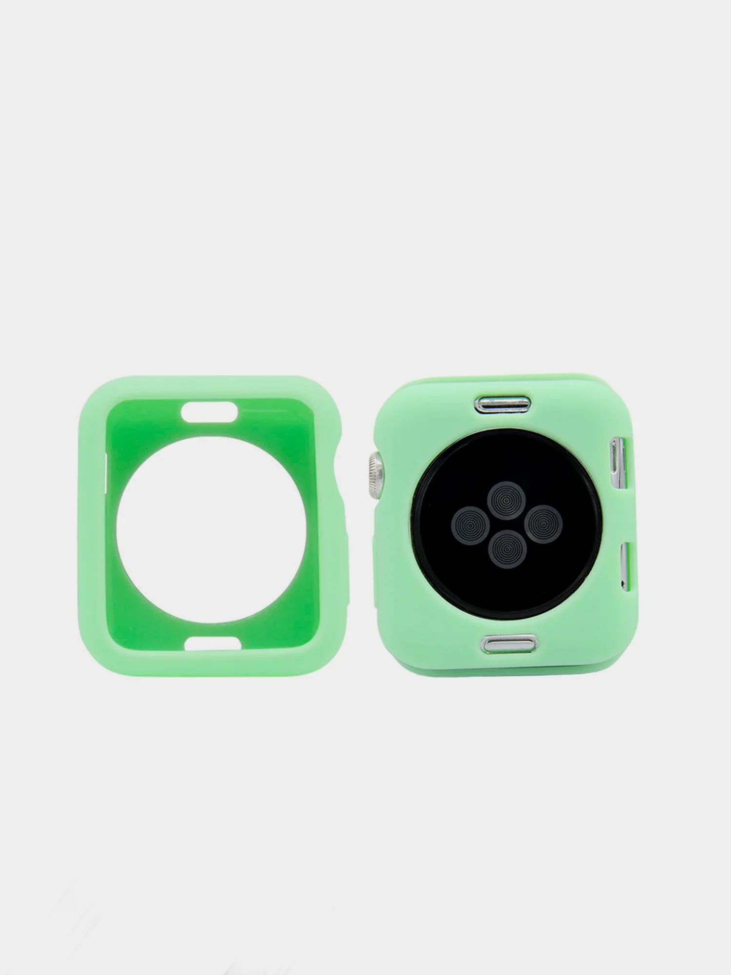 Зеленый защитный кейс для Apple Watch
