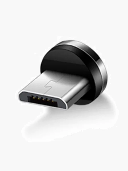 Серебряный магнитный кабель без разъема 3А, разъёмы MicroUSB, Type-C, Lightning для Андроид, iPhone