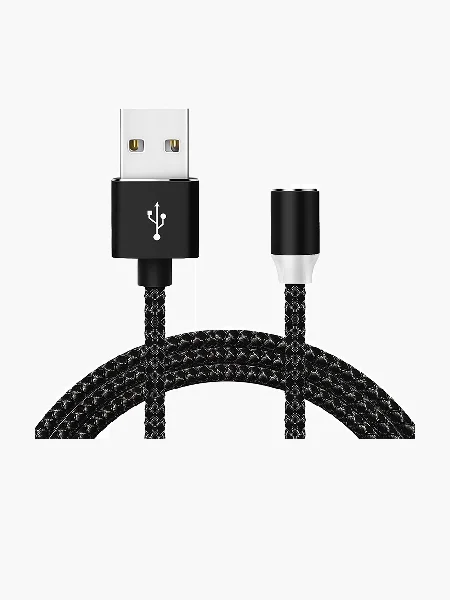 Серебряный магнитный кабель без разъема 3А, разъёмы MicroUSB, Type-C, Lightning для Андроид, iPhone