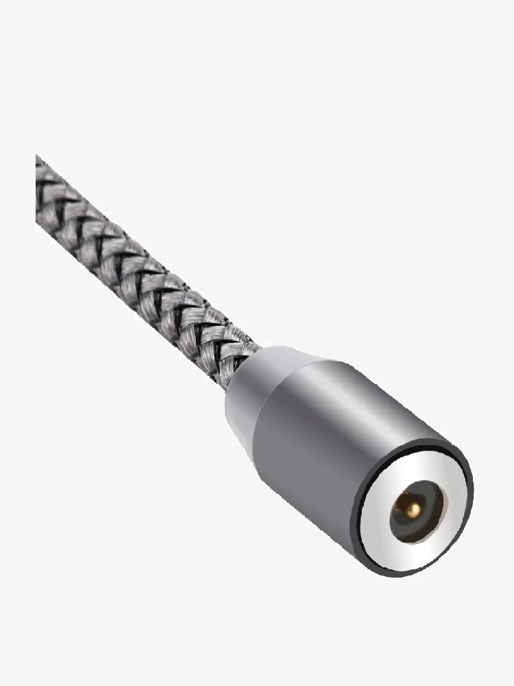 Серебряный магнитный кабель без разъема 3А, разъёмы MicroUSB, Type-C, Lightning для Андроид, iPhone