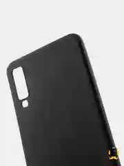 Чехол для Samsung Galaxy A7 2018, Самсунг Галакси А7 2018 черный силиконовый