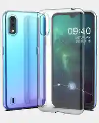Чехол силиконовый для Samsung Galaxy A01, прозрачный