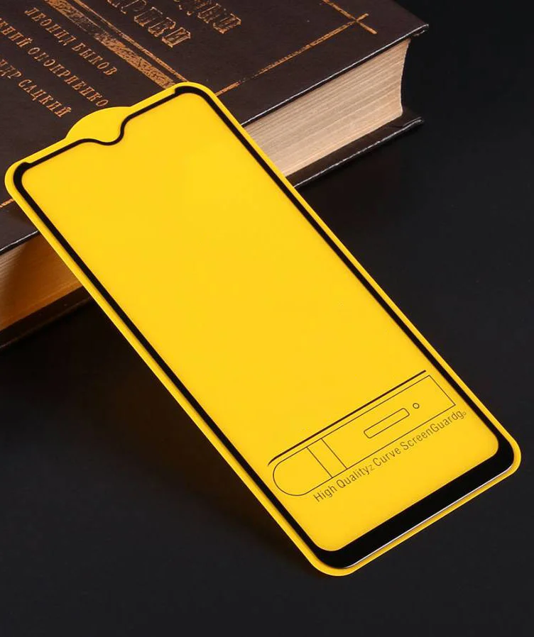 Защитное стекло для Xiaomi Redmi 8A Full Glue на полный экран, черное