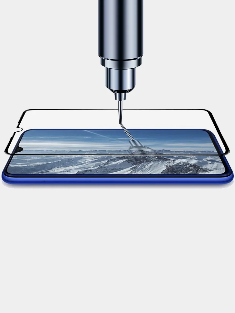 Защитное стекло для Xiaomi Redmi Note 8 Pro Full Glue на полный экран, черное