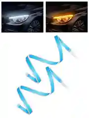 Внешние ходовые огни с бегающим  поворотником, гибкие.