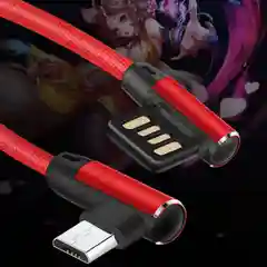 Кабель микро usb локоть 2А / Угловой кабель для зарядки телефона