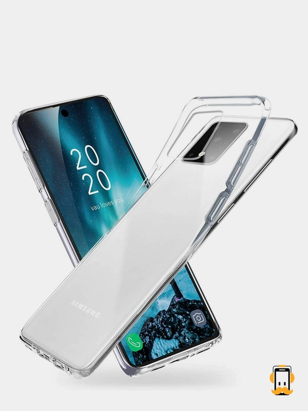 Чехол Samsung Galaxy S20+, Самсунг Галакси С20+ / С20 Плюс, прозрачный, силиконовый