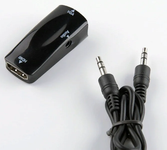Переходник HDMI (мама) - VGA+AUDIO