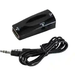 Переходник HDMI (мама) - VGA+AUDIO