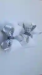 Белый резинка для волос