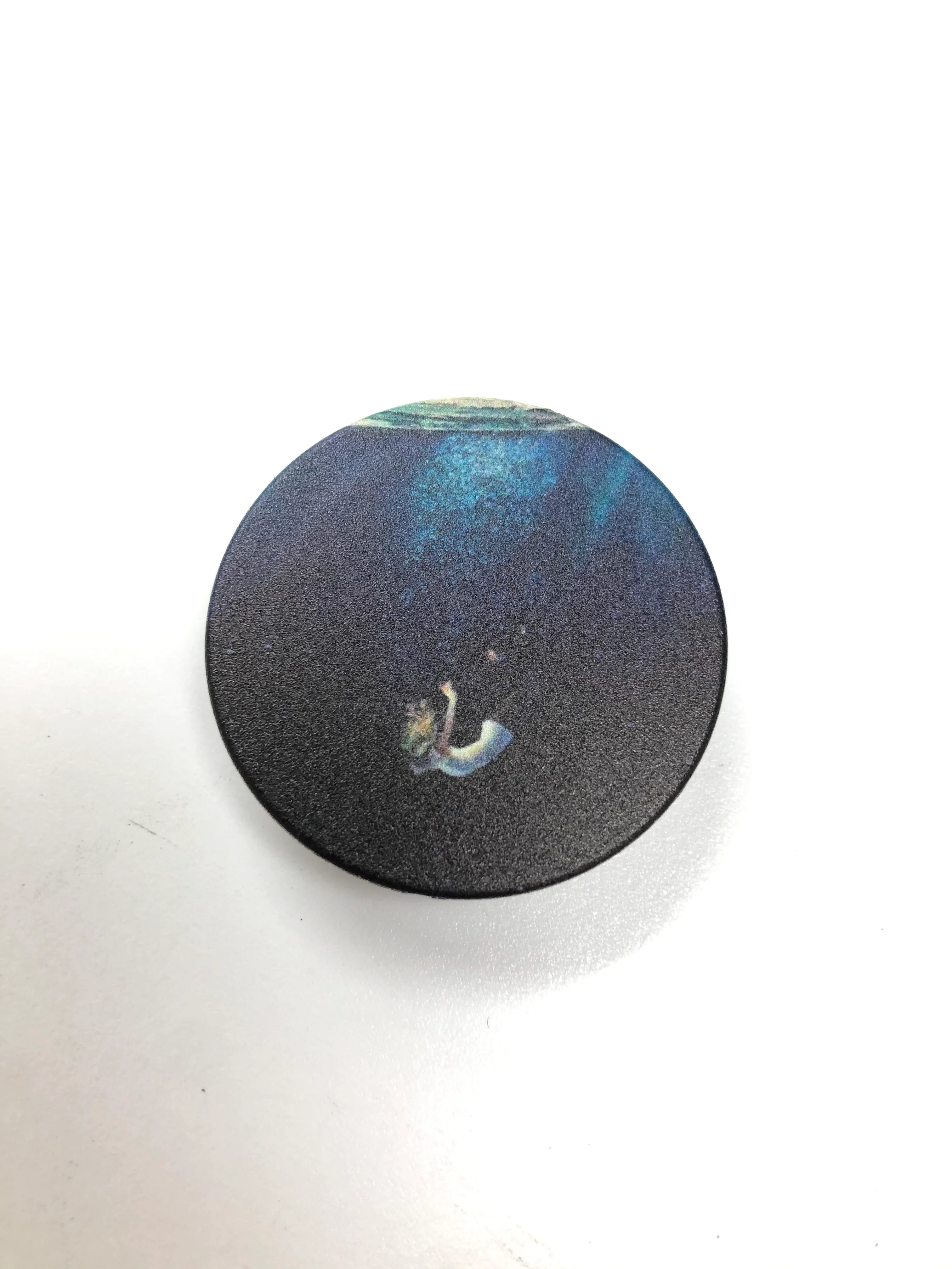 Черный попсокет Popsocket держатель для телефона и наушников, космос луна месяц свет небо звезда