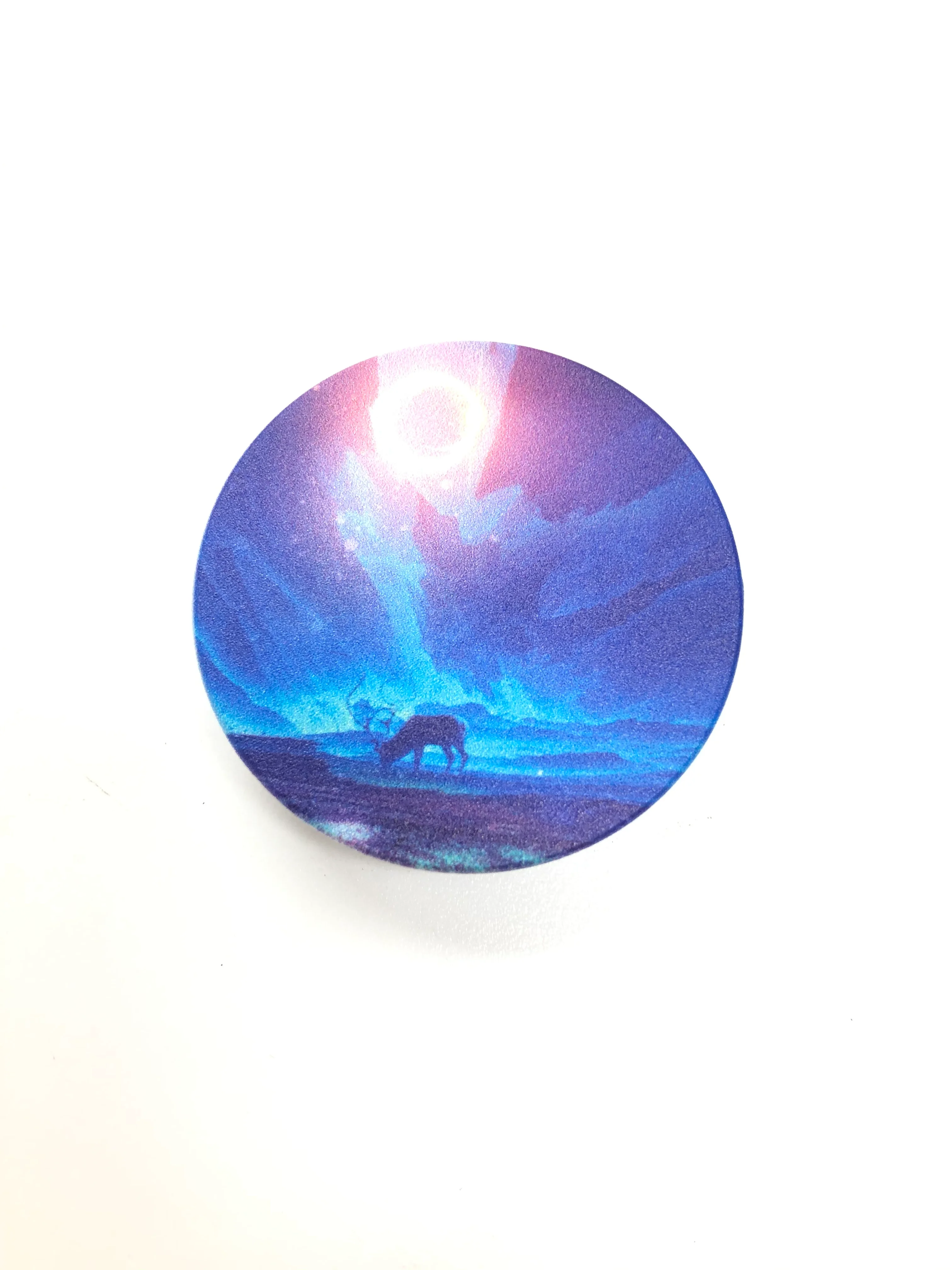 Розовый попсокет Popsocket держатель для телефона и наушников, космос луна месяц свет небо звезда