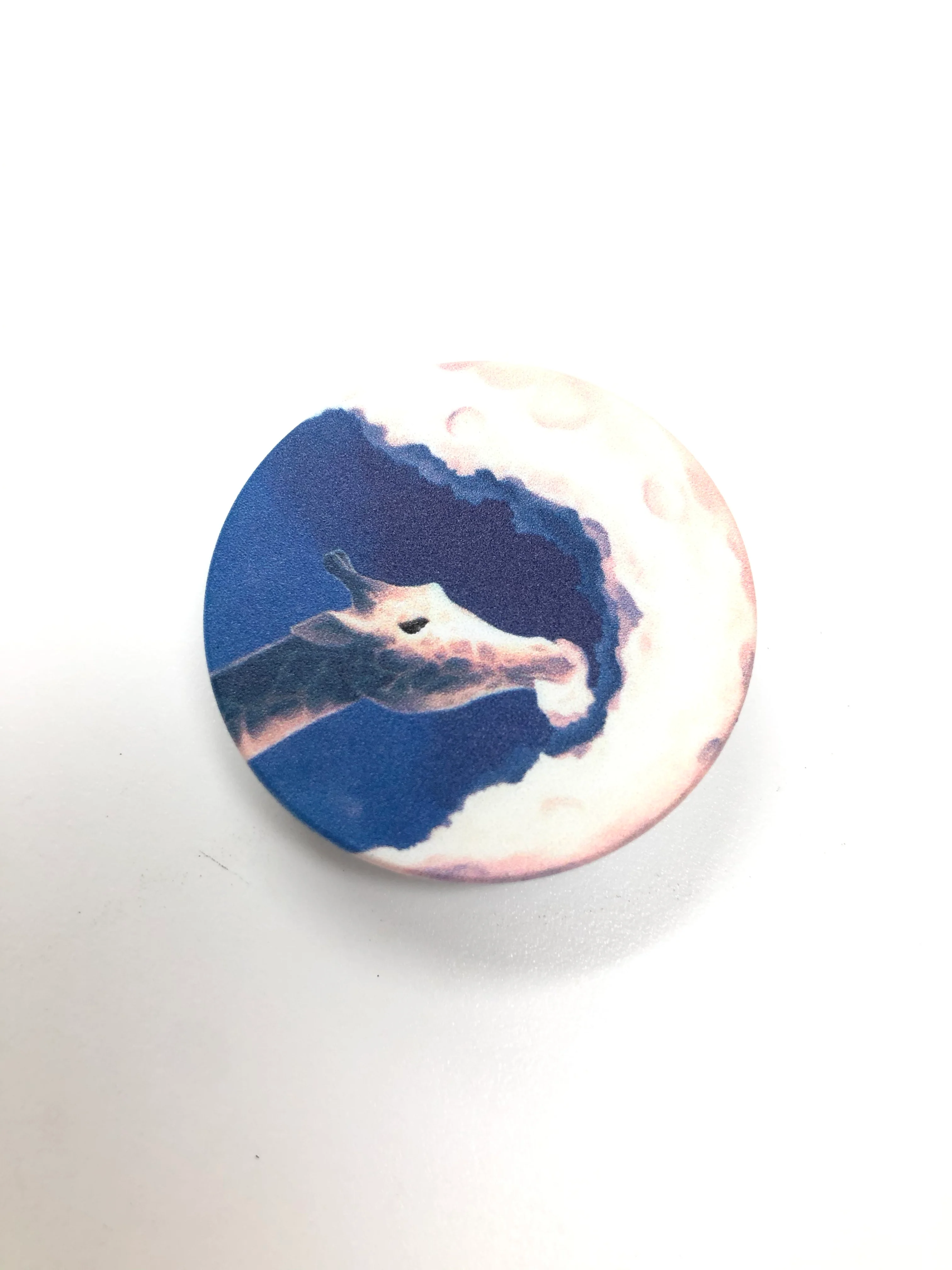 Небесно-голубой попсокет Popsocket держатель для телефона и наушников, космос луна месяц свет небо звезда