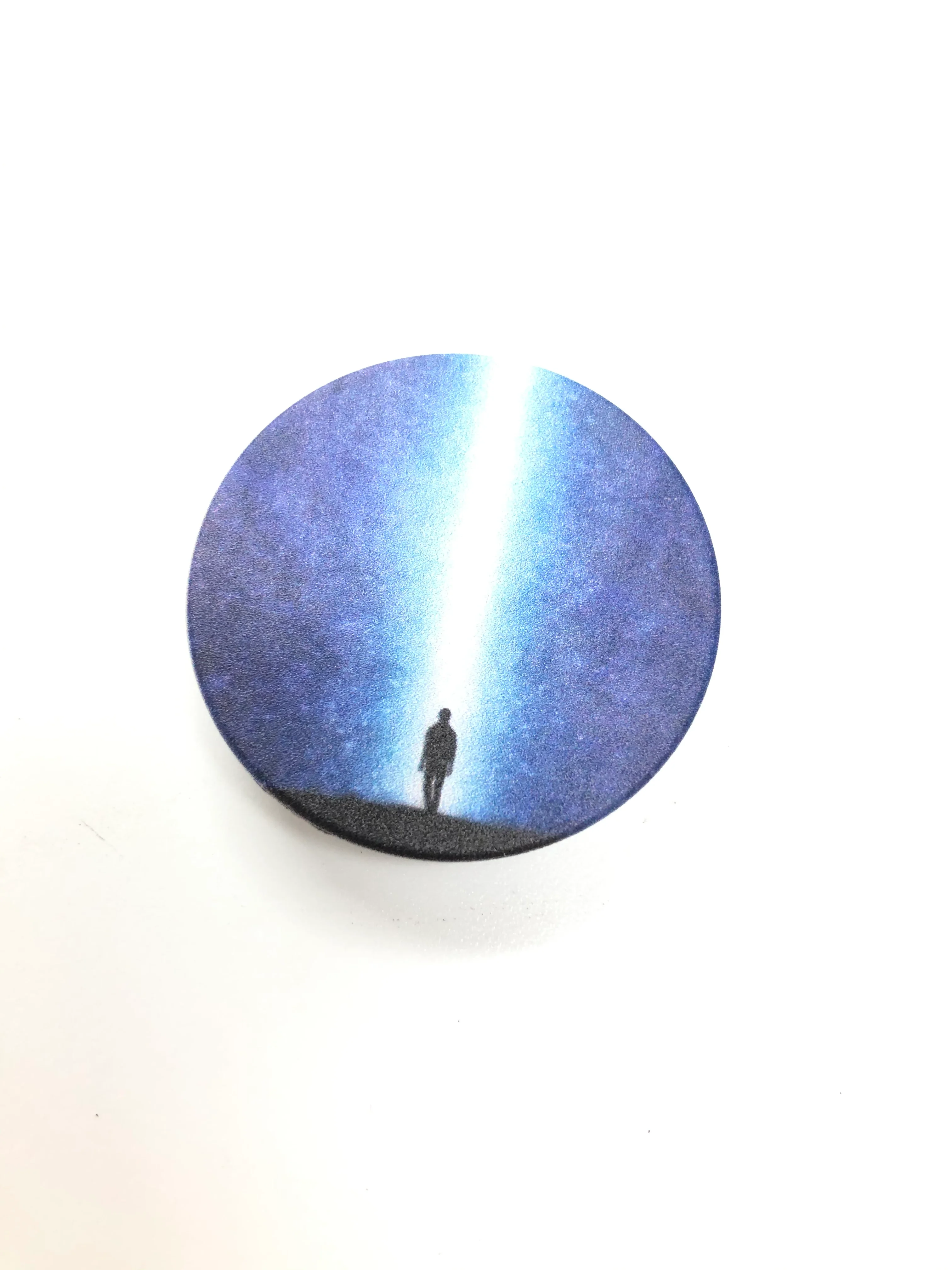 Голубой попсокет Popsocket держатель для телефона и наушников, космос луна месяц свет небо звезда