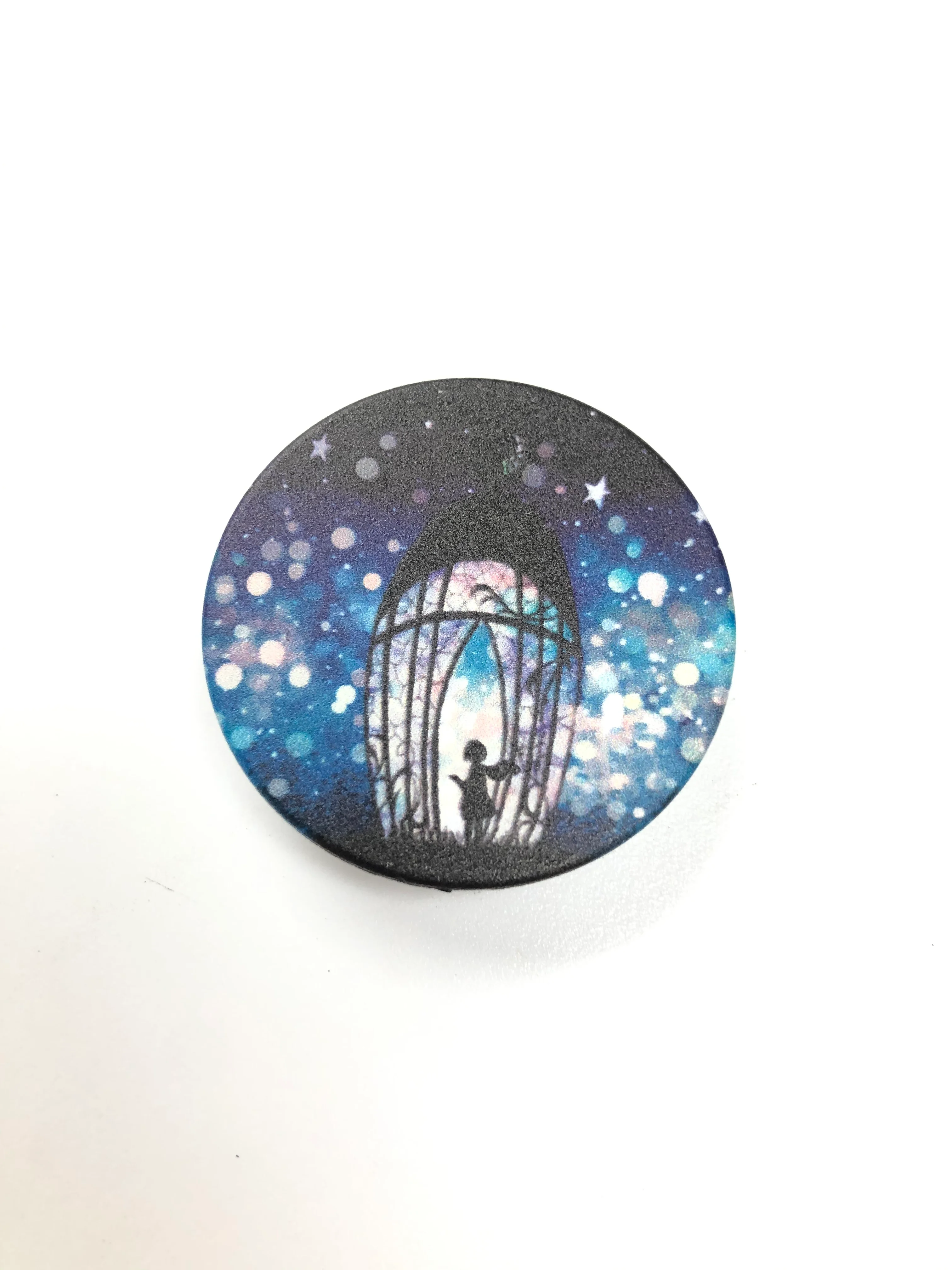 Индиго попсокет Popsocket держатель для телефона и наушников, космос луна месяц свет небо звезда