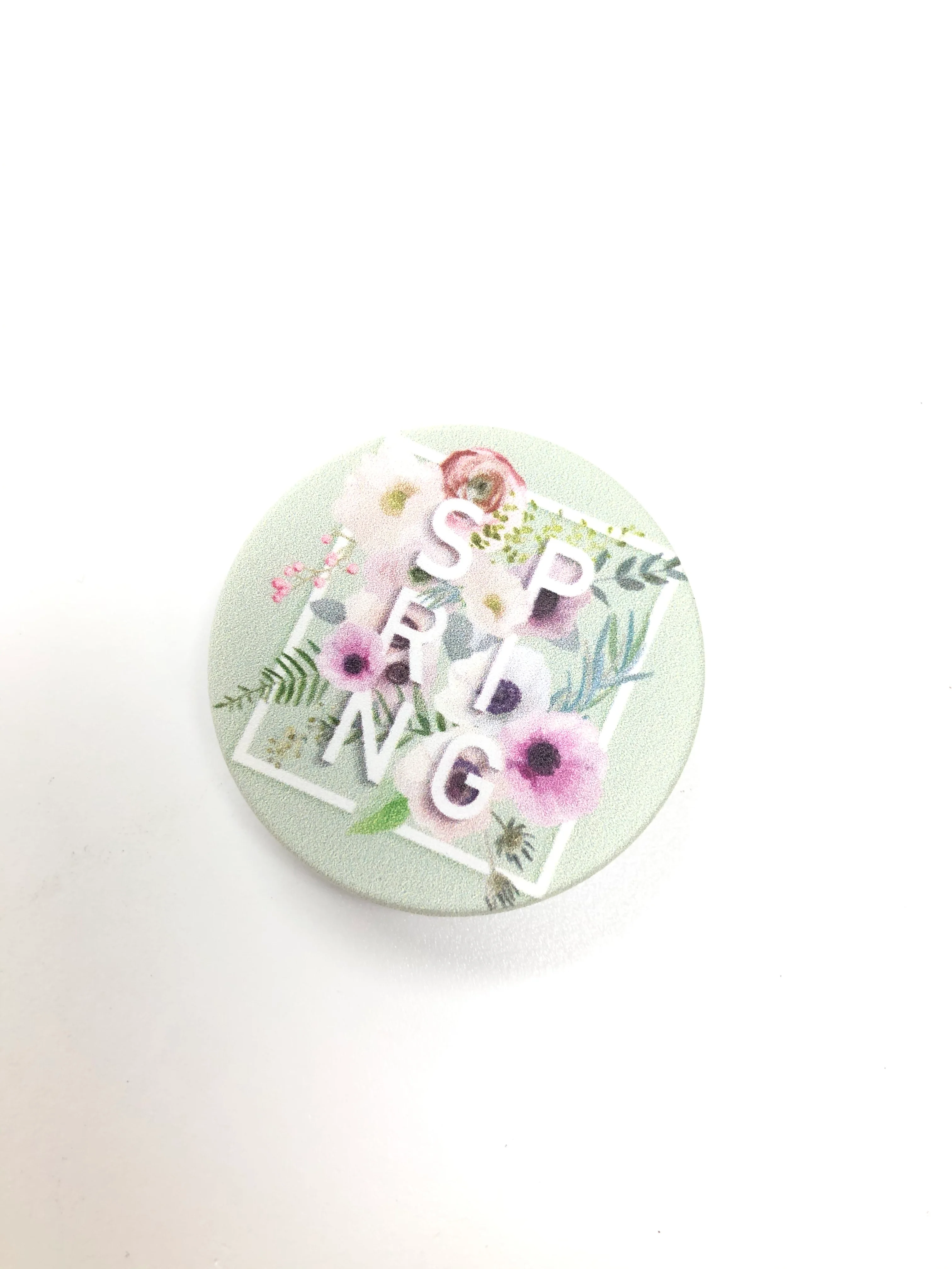 Серебряный попсокет Popsocket держатель для телефона и наушников, ананас, авокадо, мак, цветы, арбуз