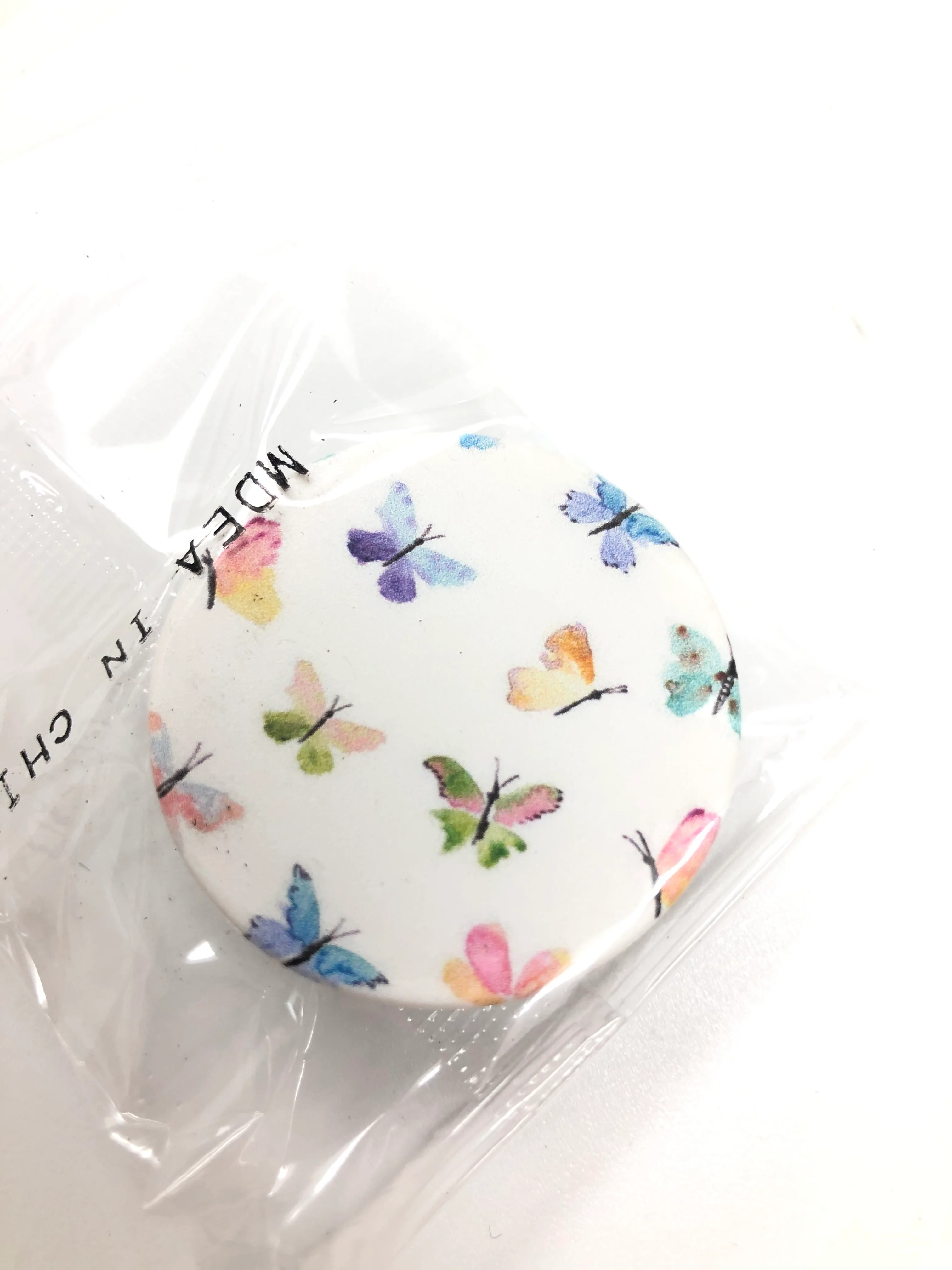 Белый попсокет Popsocket держатель для телефона и наушников, ананас, авокадо, мак, цветы, арбуз
