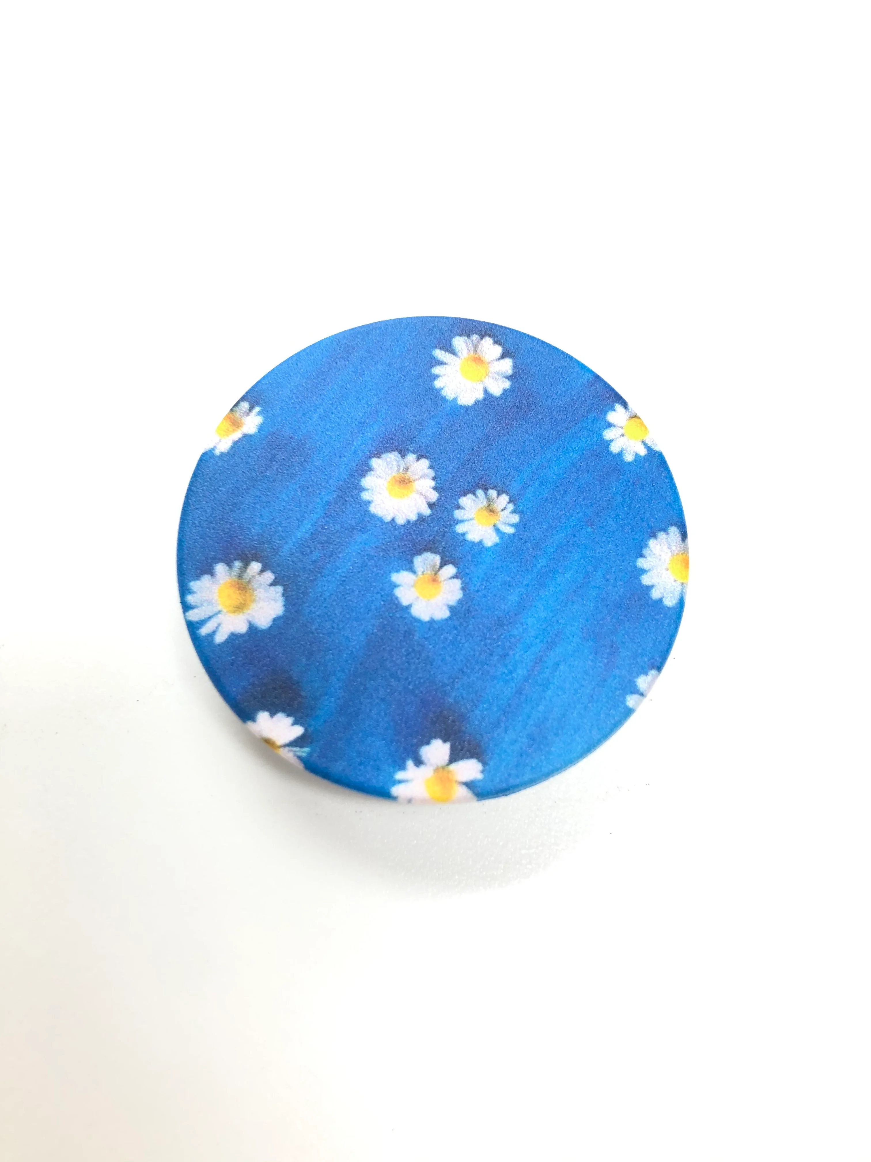 Голубой попсокет Popsocket держатель для телефона и наушников, ананас, авокадо, мак, цветы, арбуз
