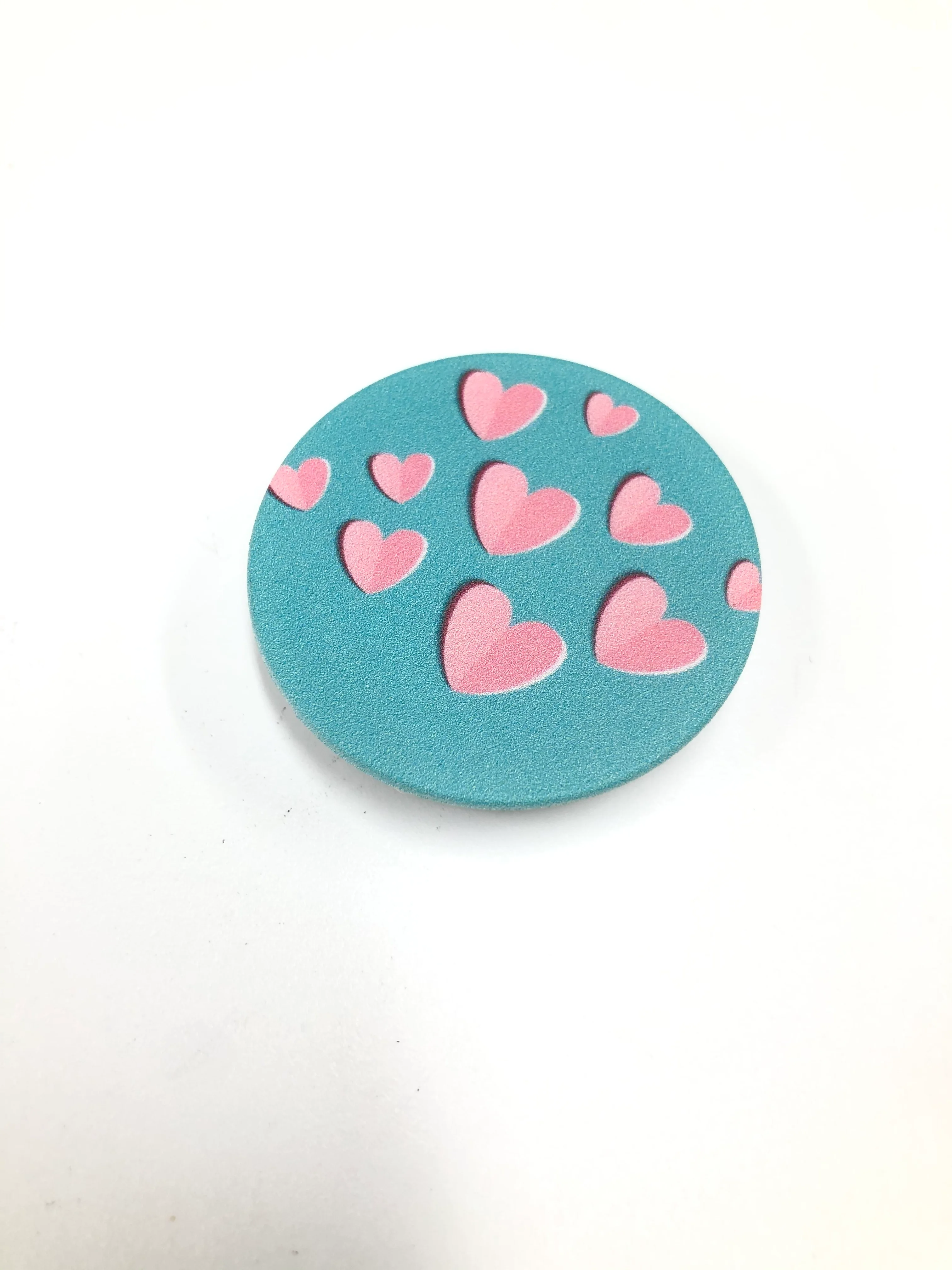Синий меланж попсокет Popsocket держатель для телефона и наушников. Сердце, губы, поцелуй, любовь