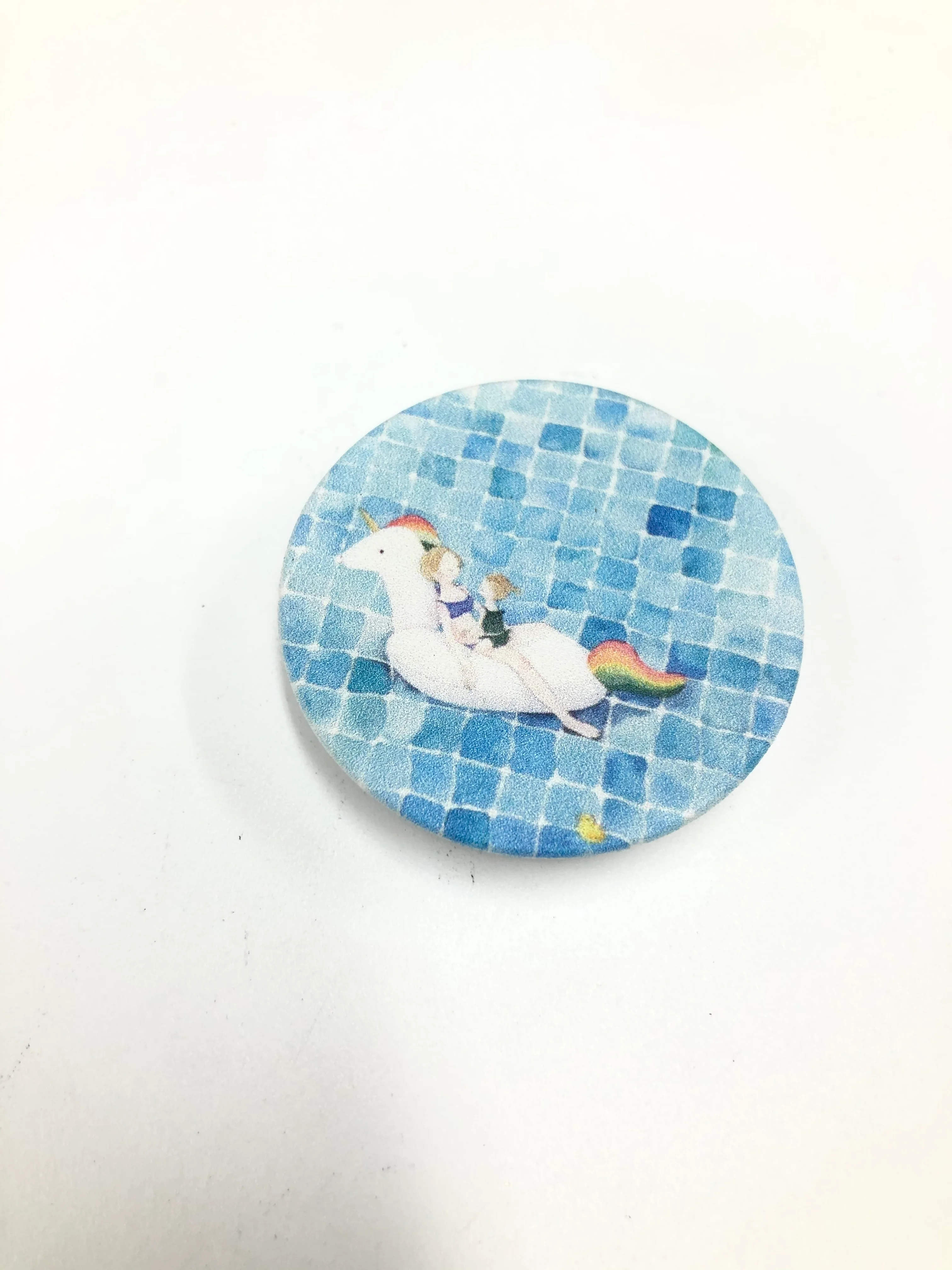 Небесно-голубой попсокет Popsocket держатель для телефона и наушников. Сердце, губы, поцелуй, любовь