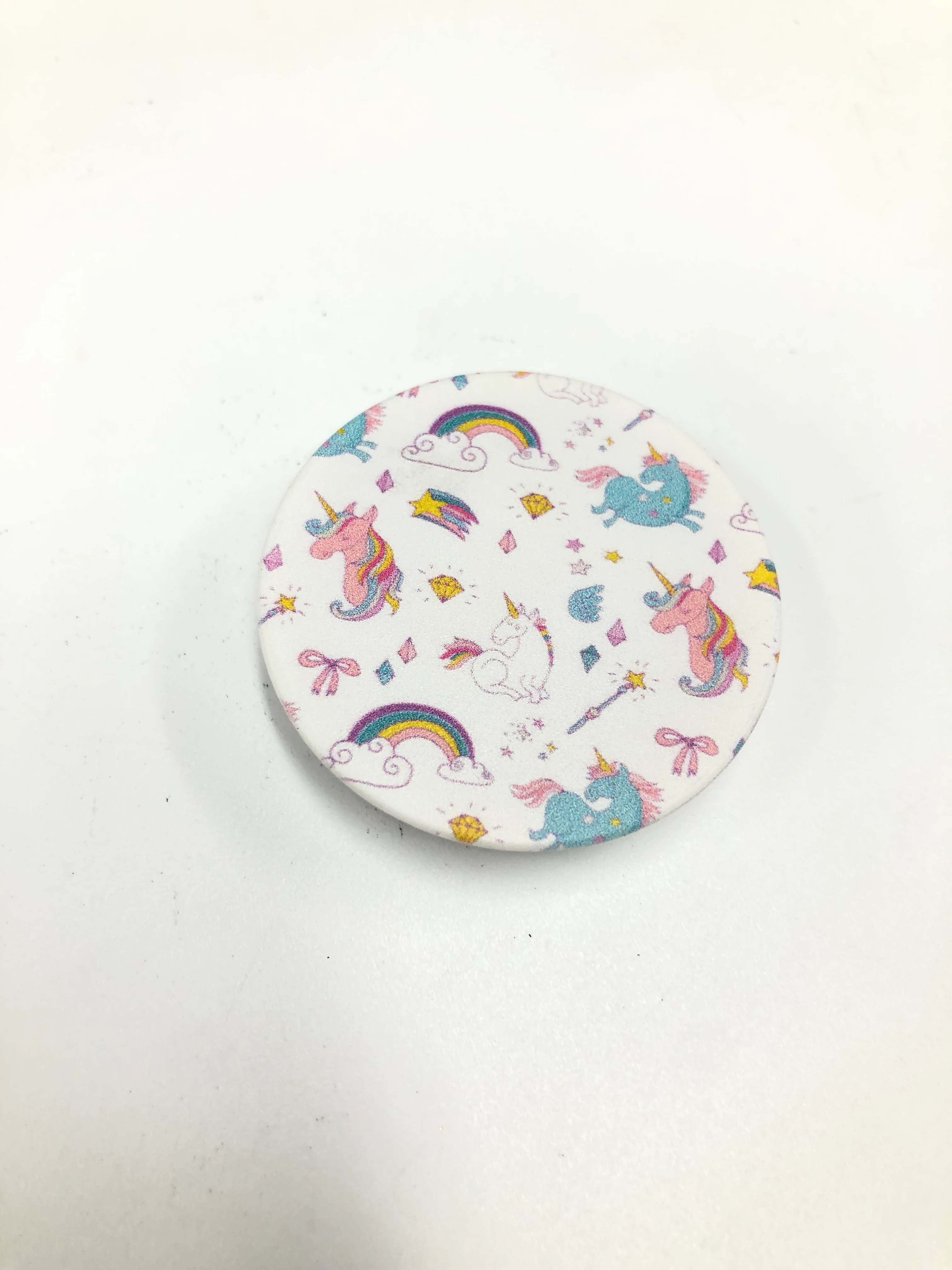 Голубой попсокет Popsocket держатель для телефона и наушников. Сердце, губы, поцелуй, любовь