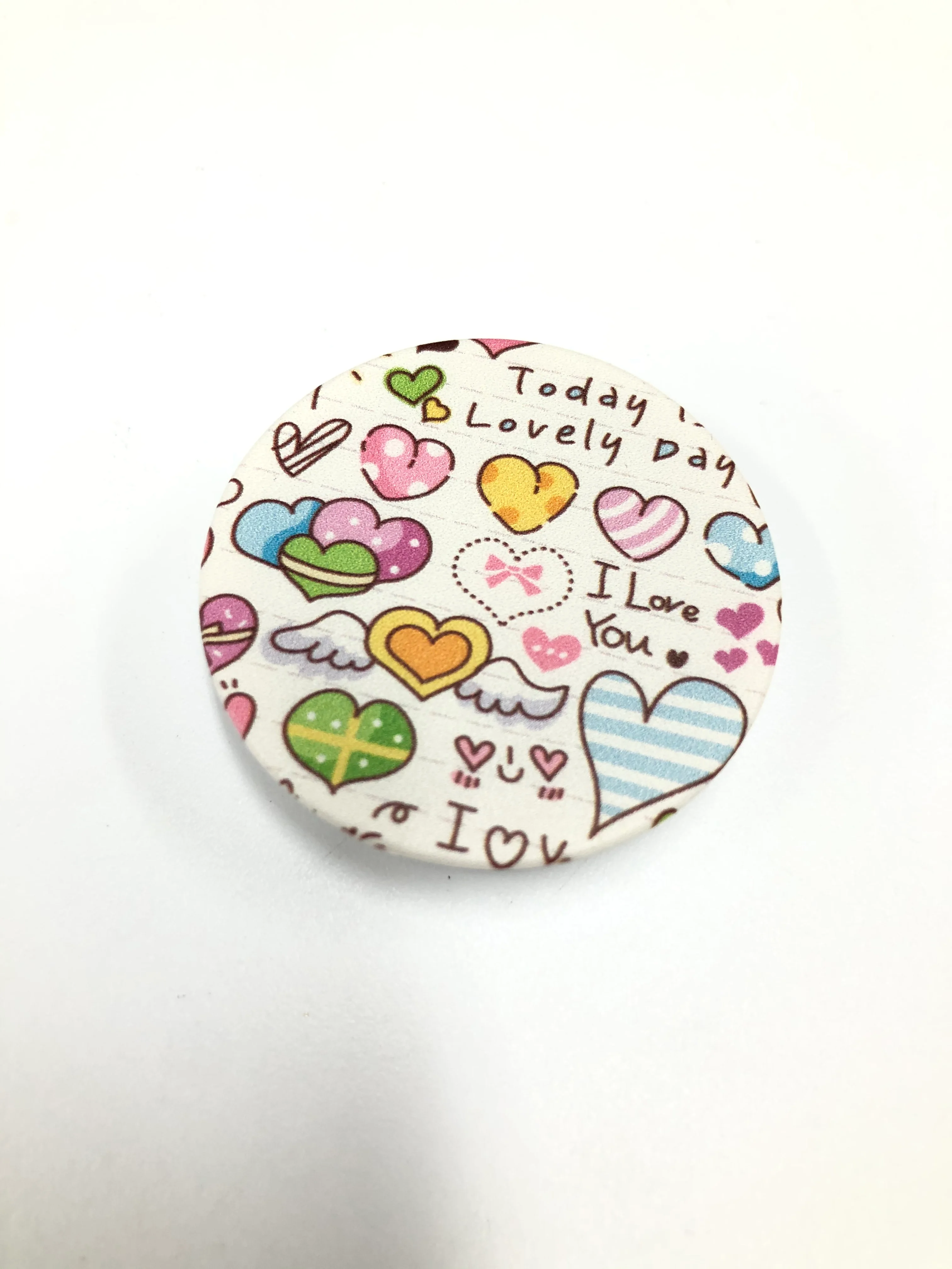 Серебряный попсокет Popsocket держатель для телефона и наушников. Сердце, губы, поцелуй, любовь