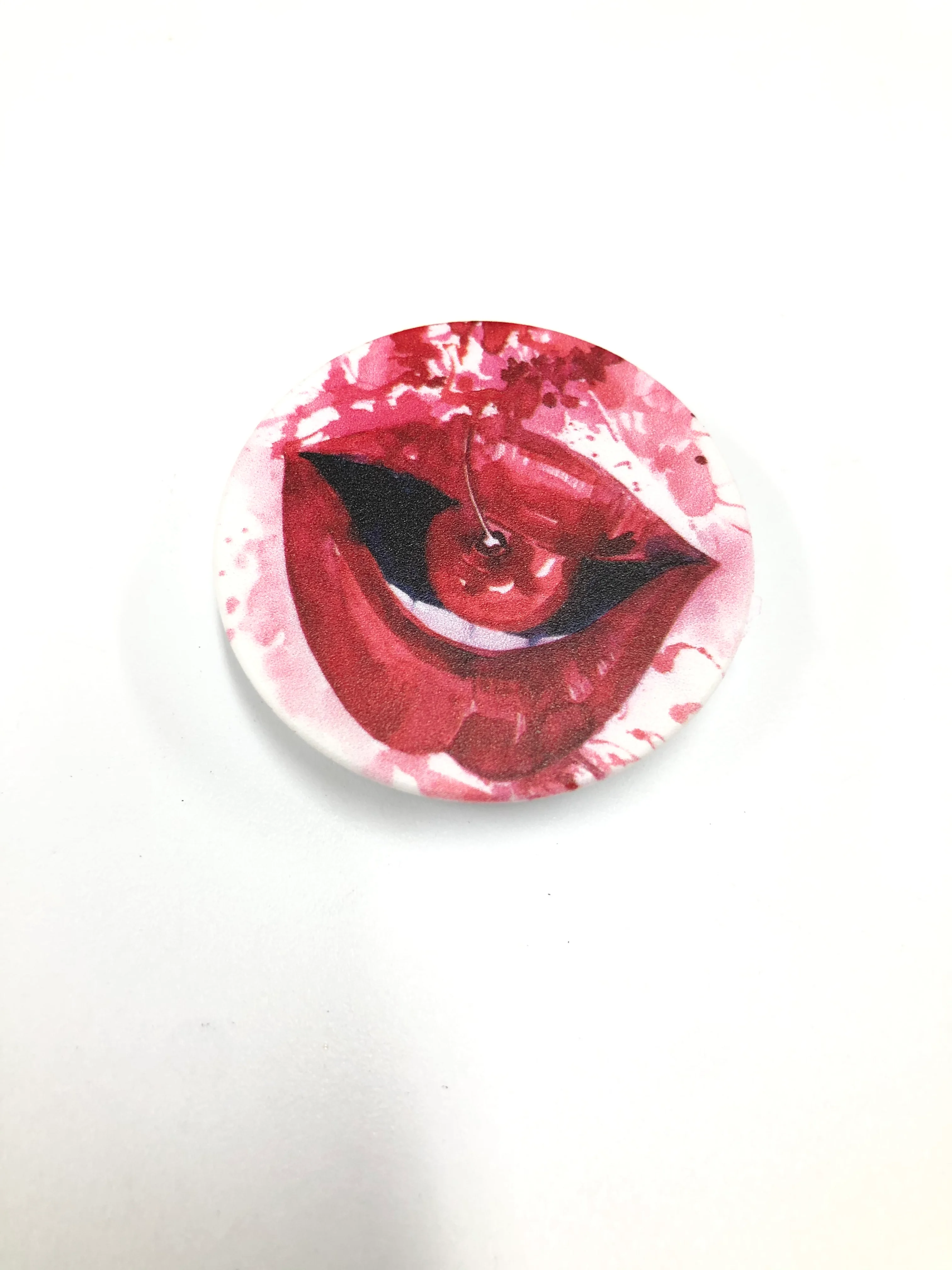 Оливковый попсокет Popsocket держатель для телефона и наушников. Сердце, губы, поцелуй, любовь