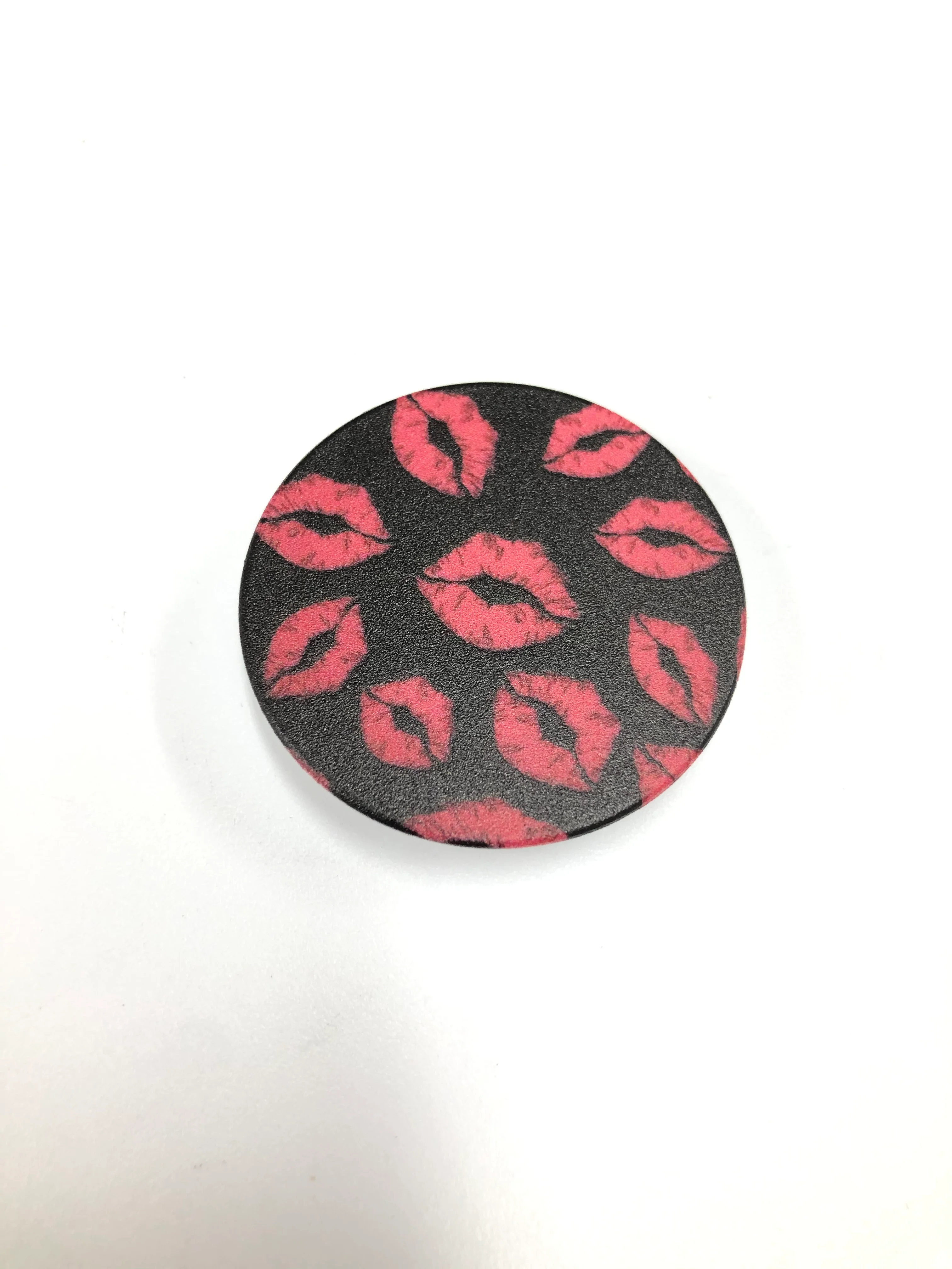 Фуксия попсокет Popsocket держатель для телефона и наушников. Сердце, губы, поцелуй, любовь