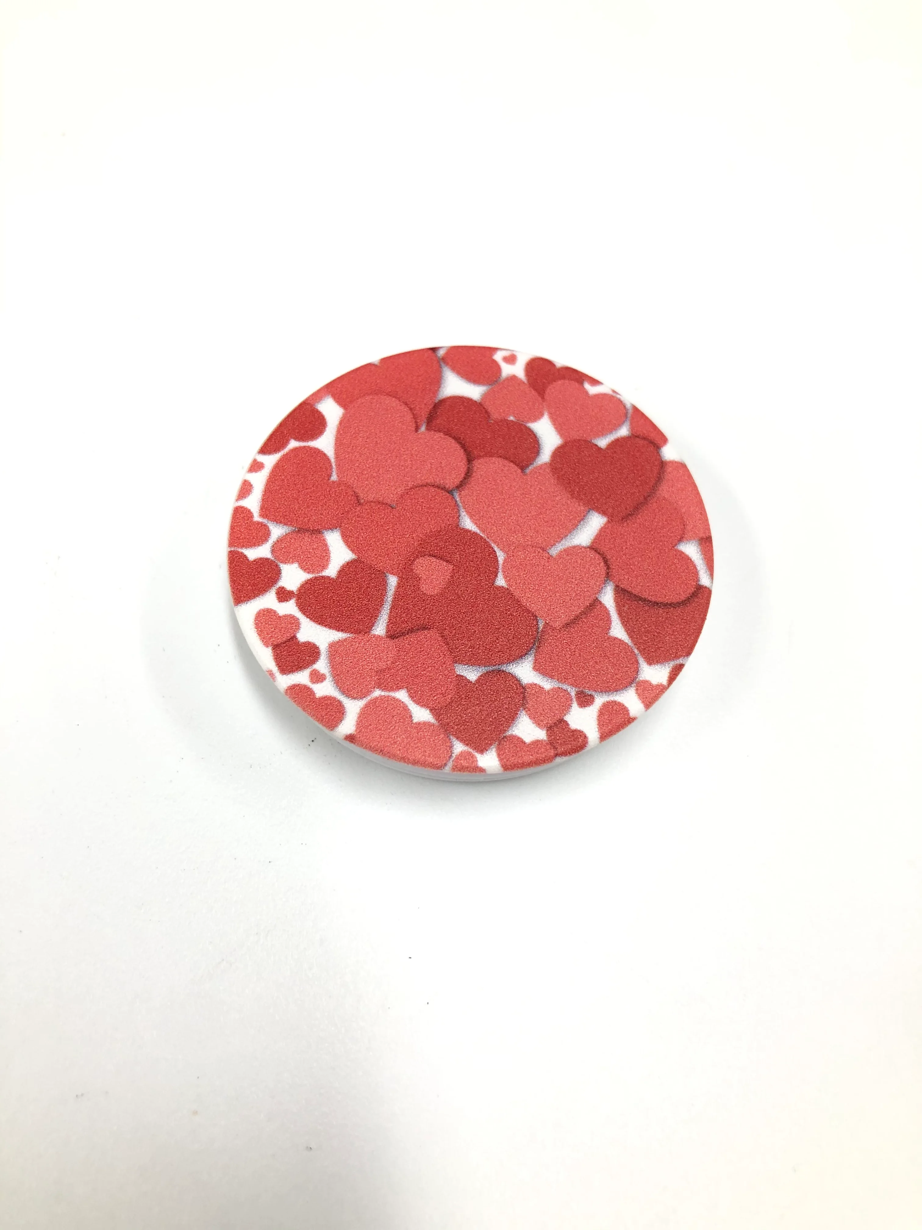 Красный попсокет Popsocket держатель для телефона и наушников. Сердце, губы, поцелуй, любовь