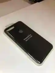 Черный чехол для iPhone 7 Plus / 8 Plus силиконовый, Silicone case