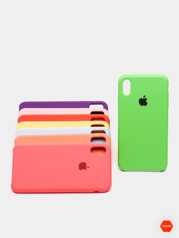 Чехол для Apple iPhone XS Max силиконовый, 8 цветов
