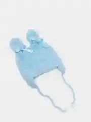 Вязаная шапка с длинными ушами