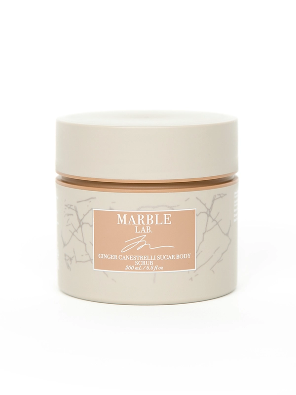Cкраб для тела Marble Lab антицеллюлитный, увлажняющий "Имбирное печенье", 200 мл