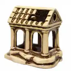 Декорация для аквариума домик 9x6x8см