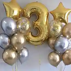 Воздушный шар "Цифра" 80см. Фольгированный